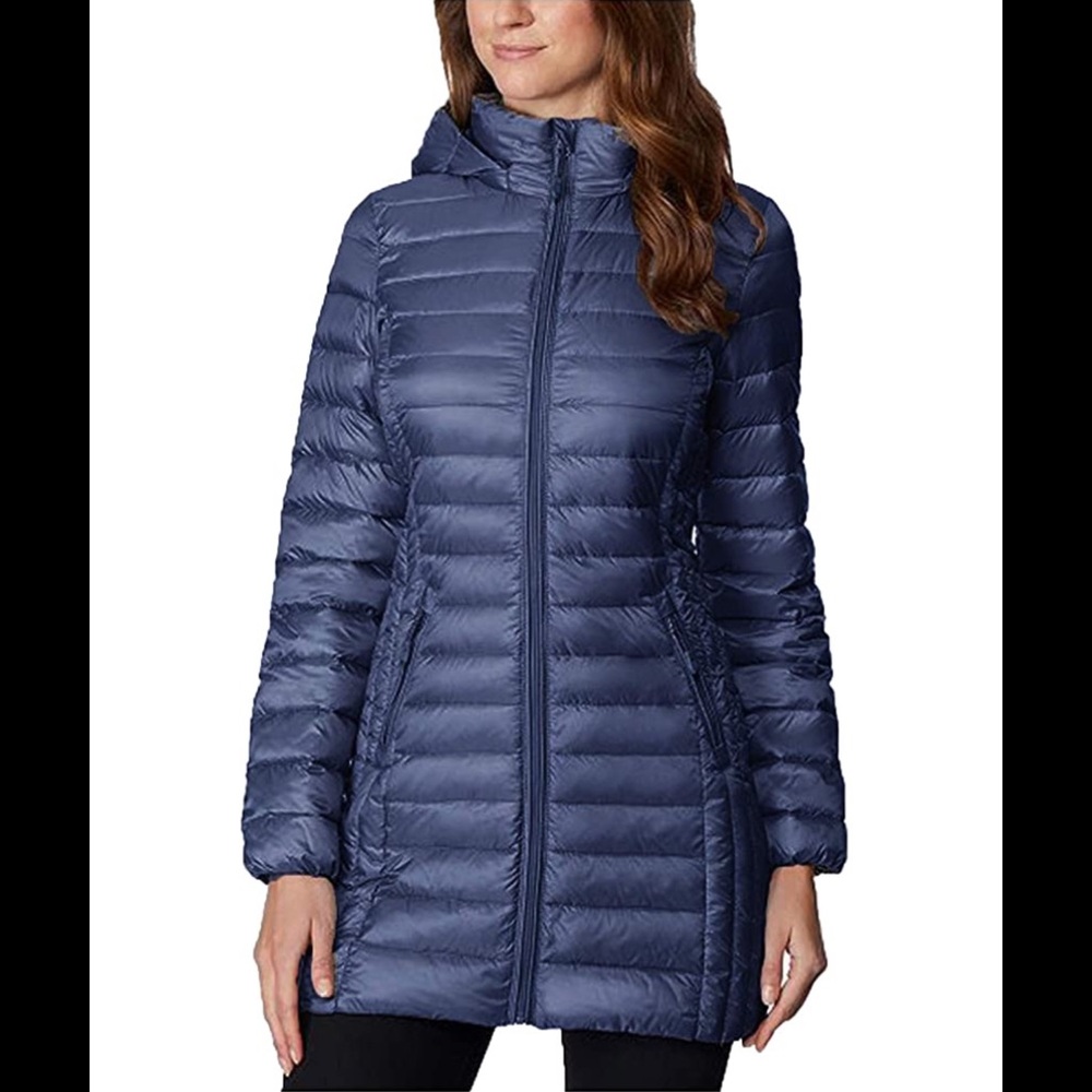 32 Degrees blue packable lightweight down jacket